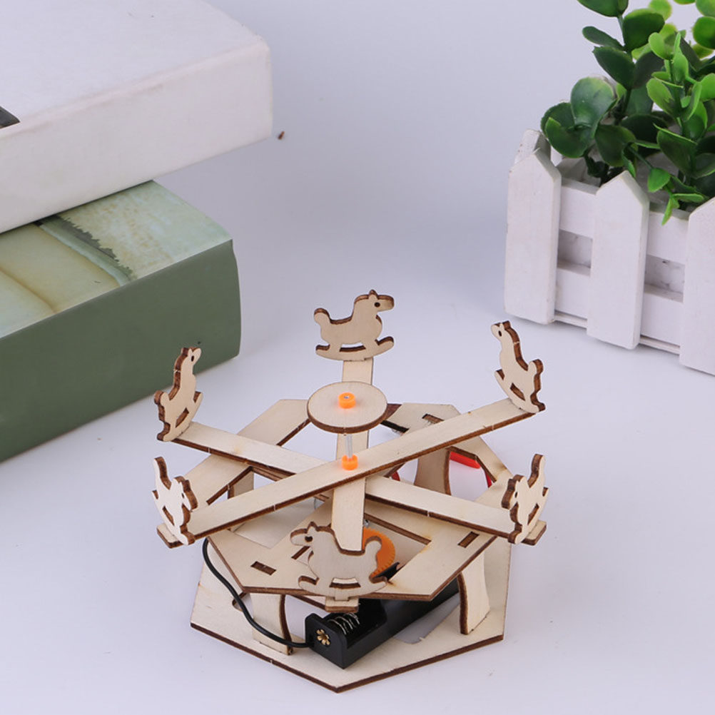 DIY Wooden Merry-Go-Round Asse - Science Diy Model incelemesi ve fiyatı