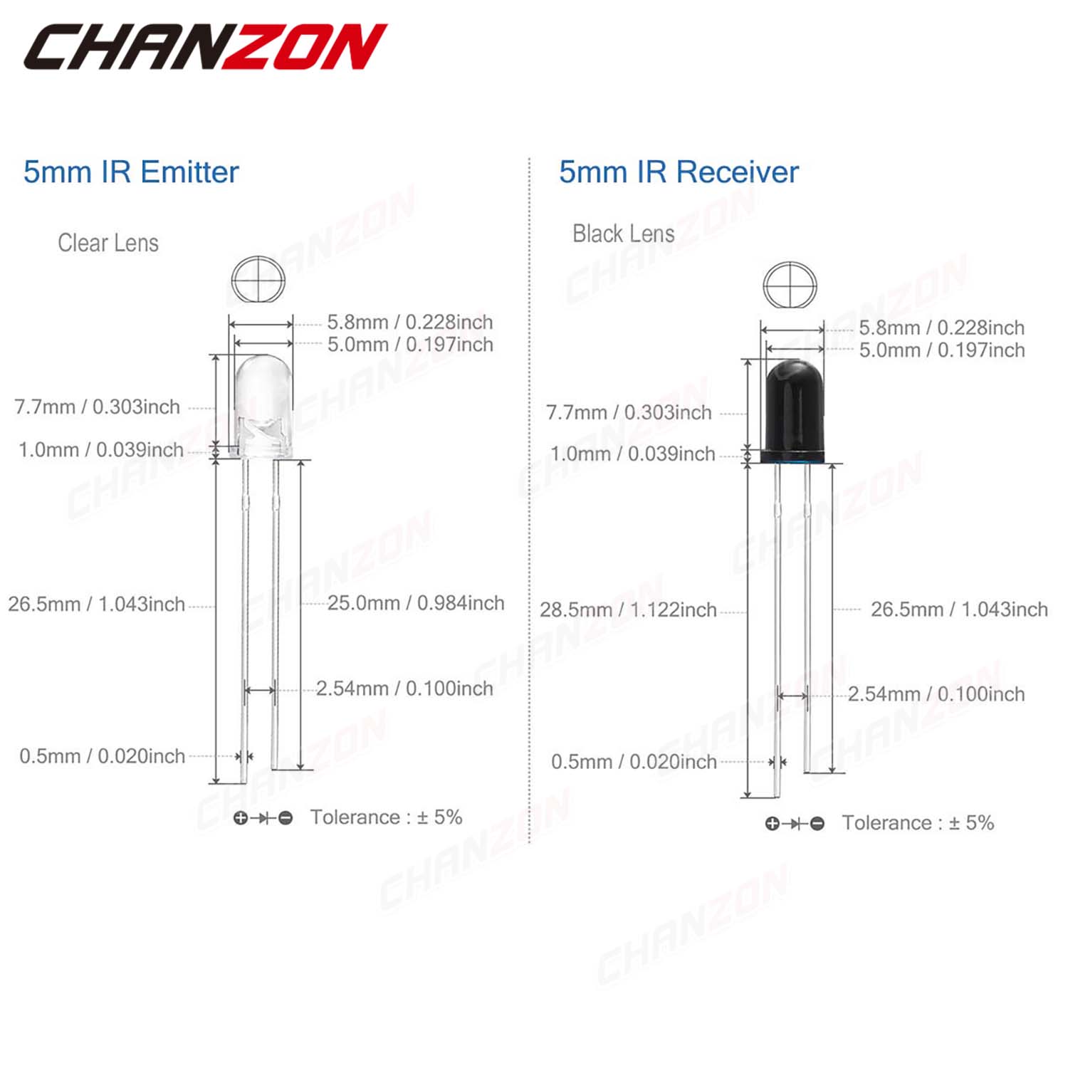 3mm 5mm 10mm IR LED Diode Tran - Hobby Is Science incelemesi ve fiyatı